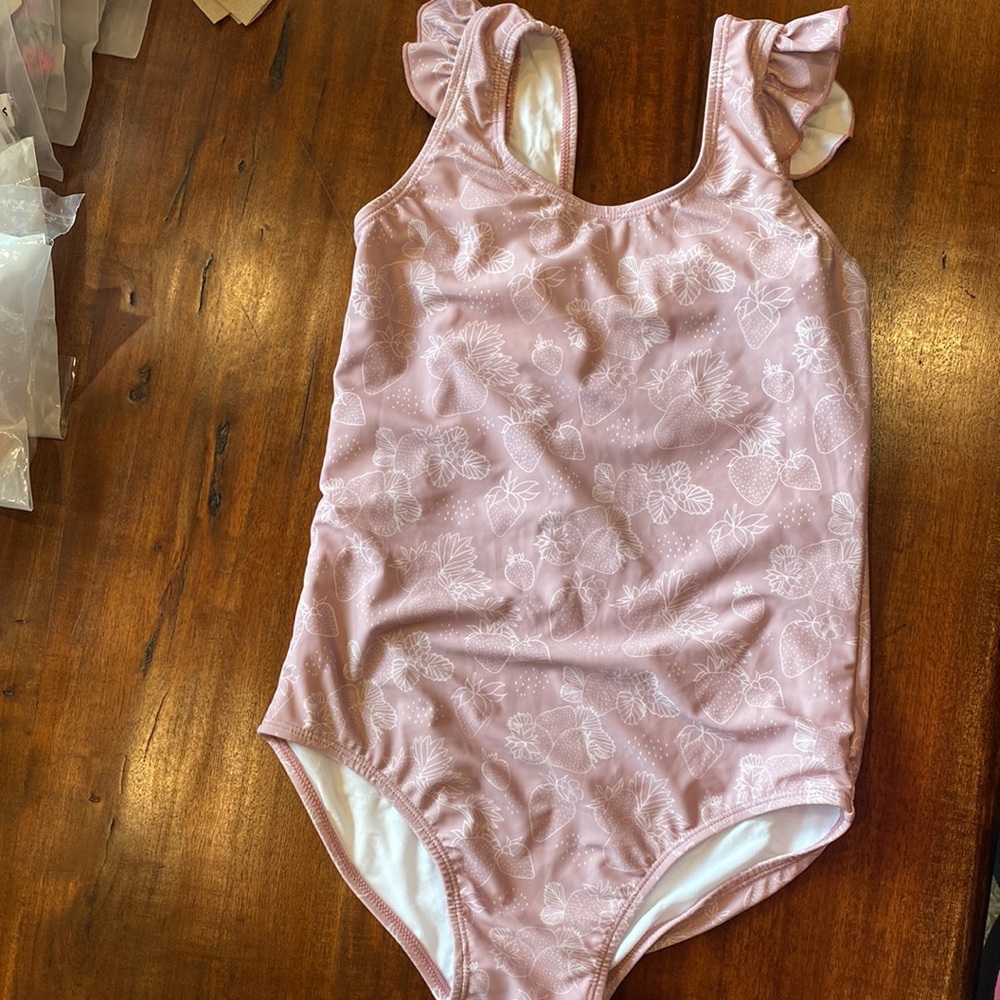 Ava ruffle shoulder one piece swimsuit